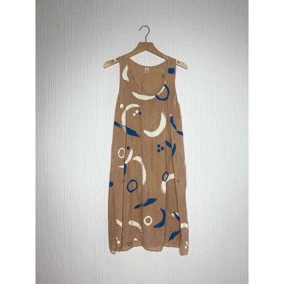 MAKE IT GOOD Portland Abstract Pattern Sleeveless Tunic Dress US MEDIUM - Picture 9 of 14